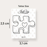 Herz Puzzle Tattoo